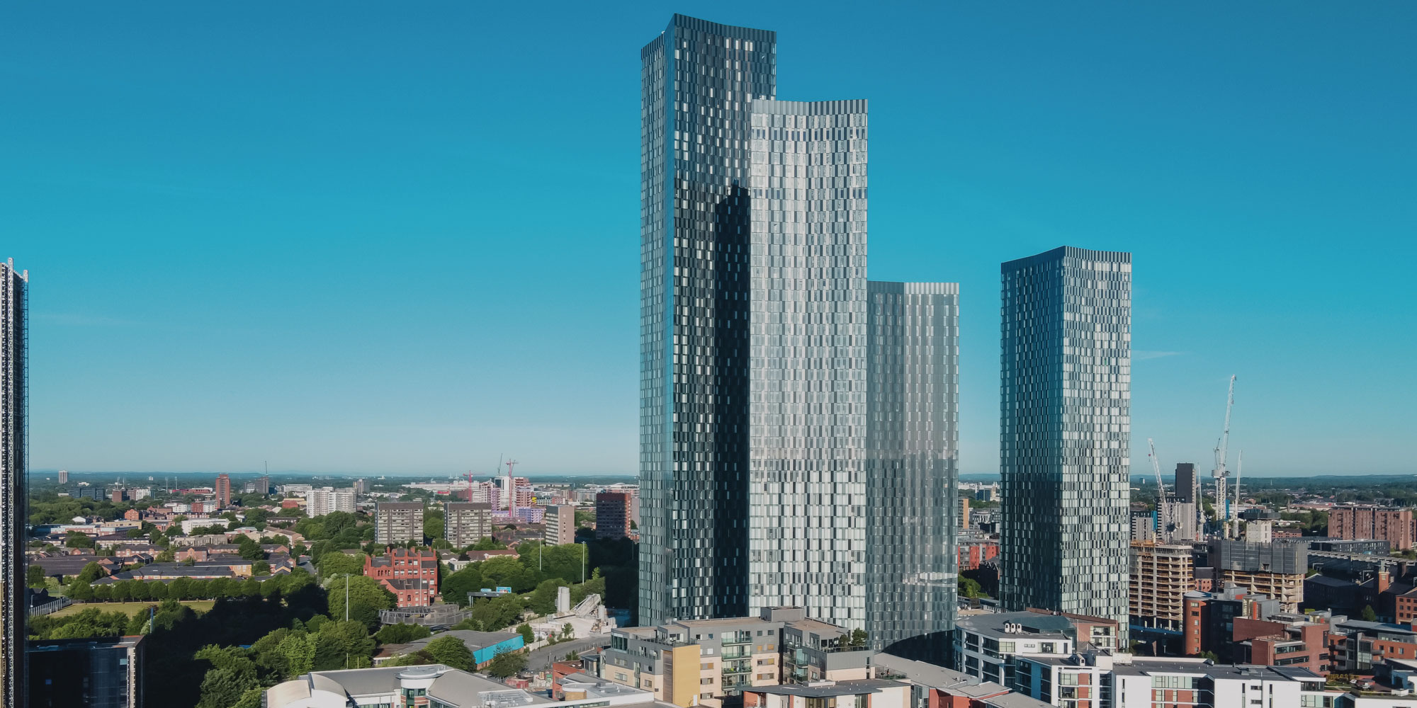 Manchester city centre skyscrapers